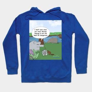 Enormously Funny Cartoons Hippo Steriotyping Hoodie